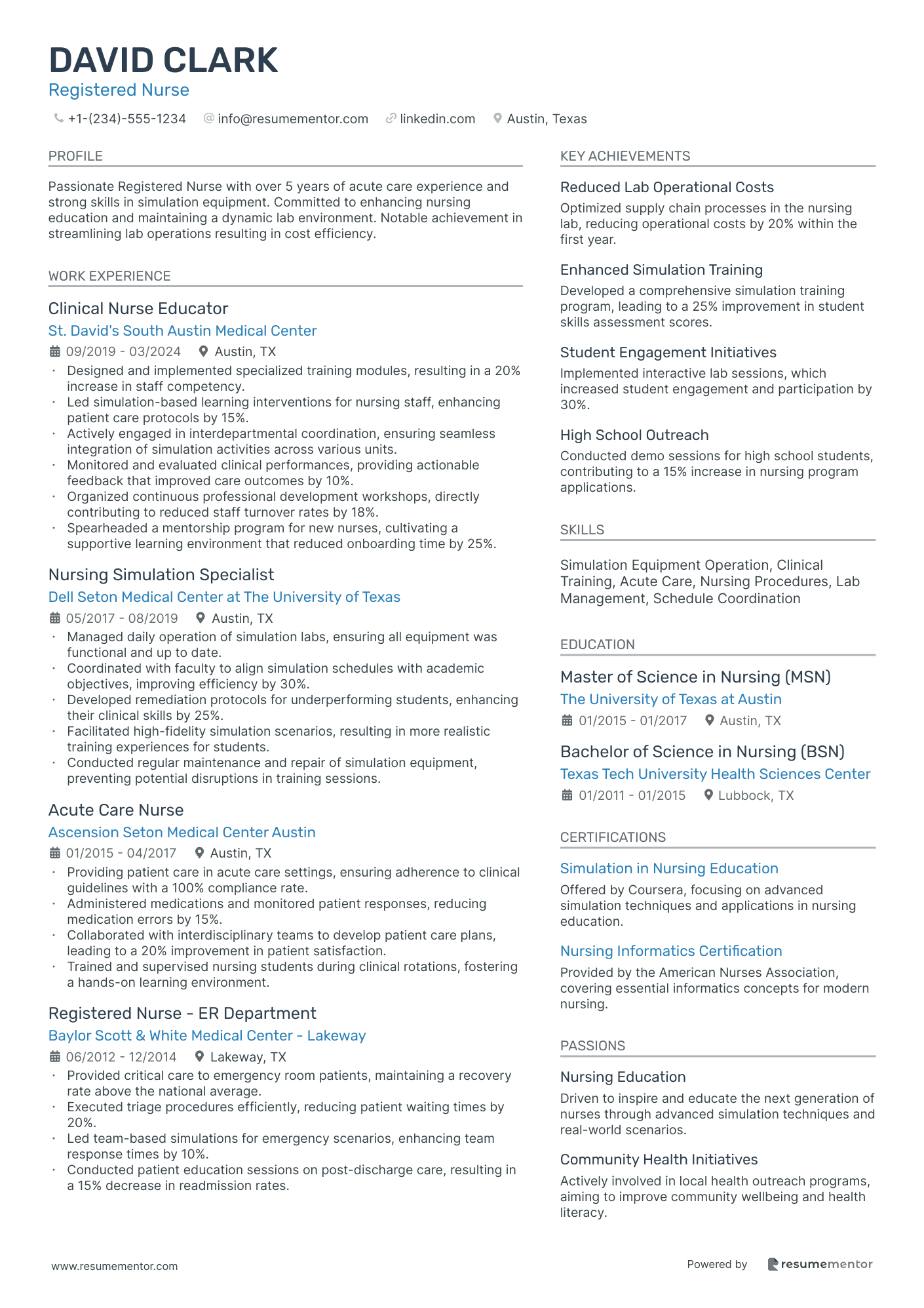 Resume Example Image