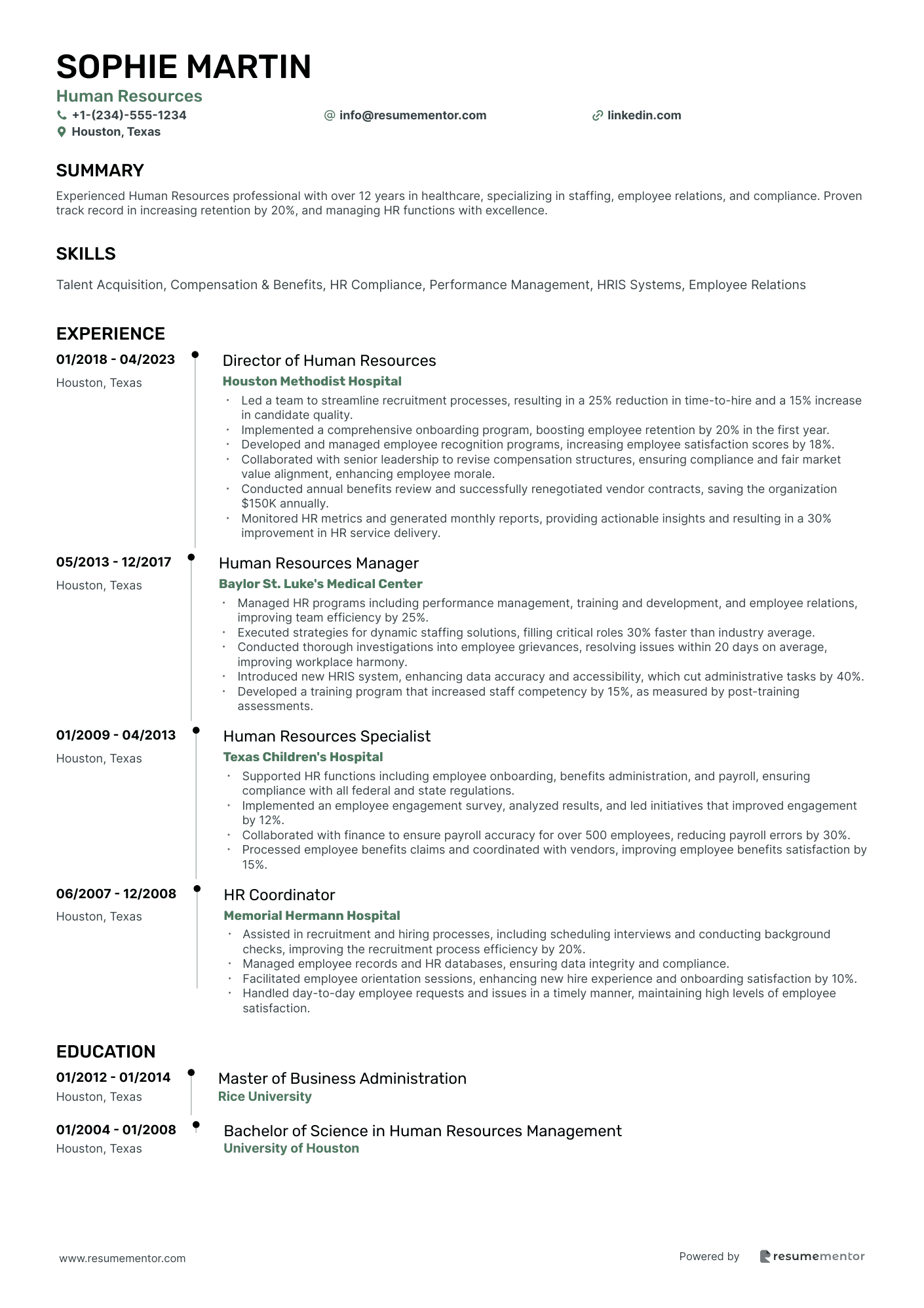 Resume Example Image