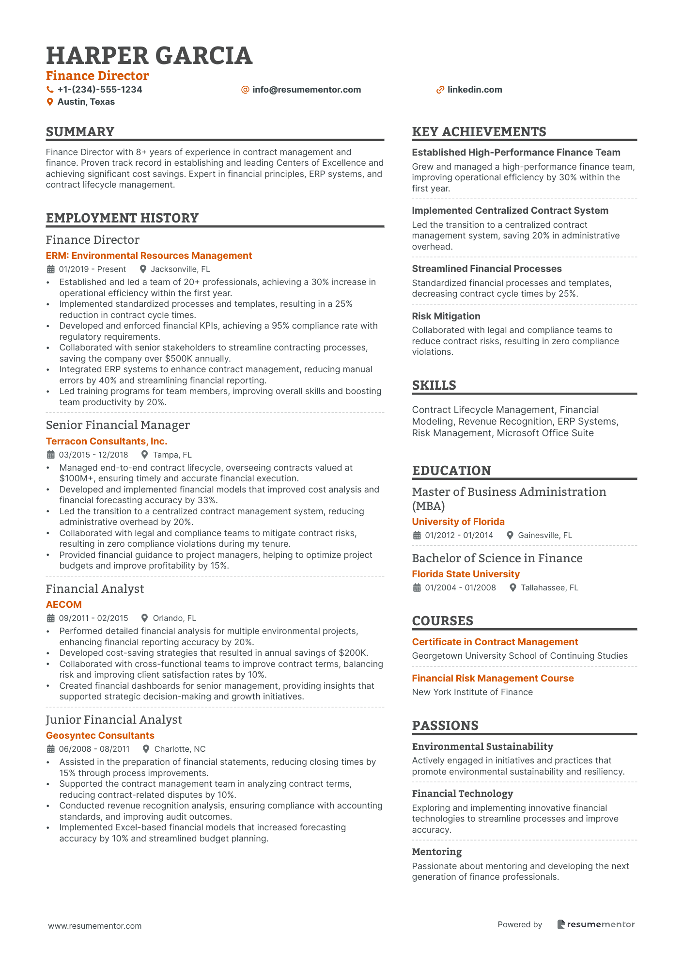 Resume Example Image