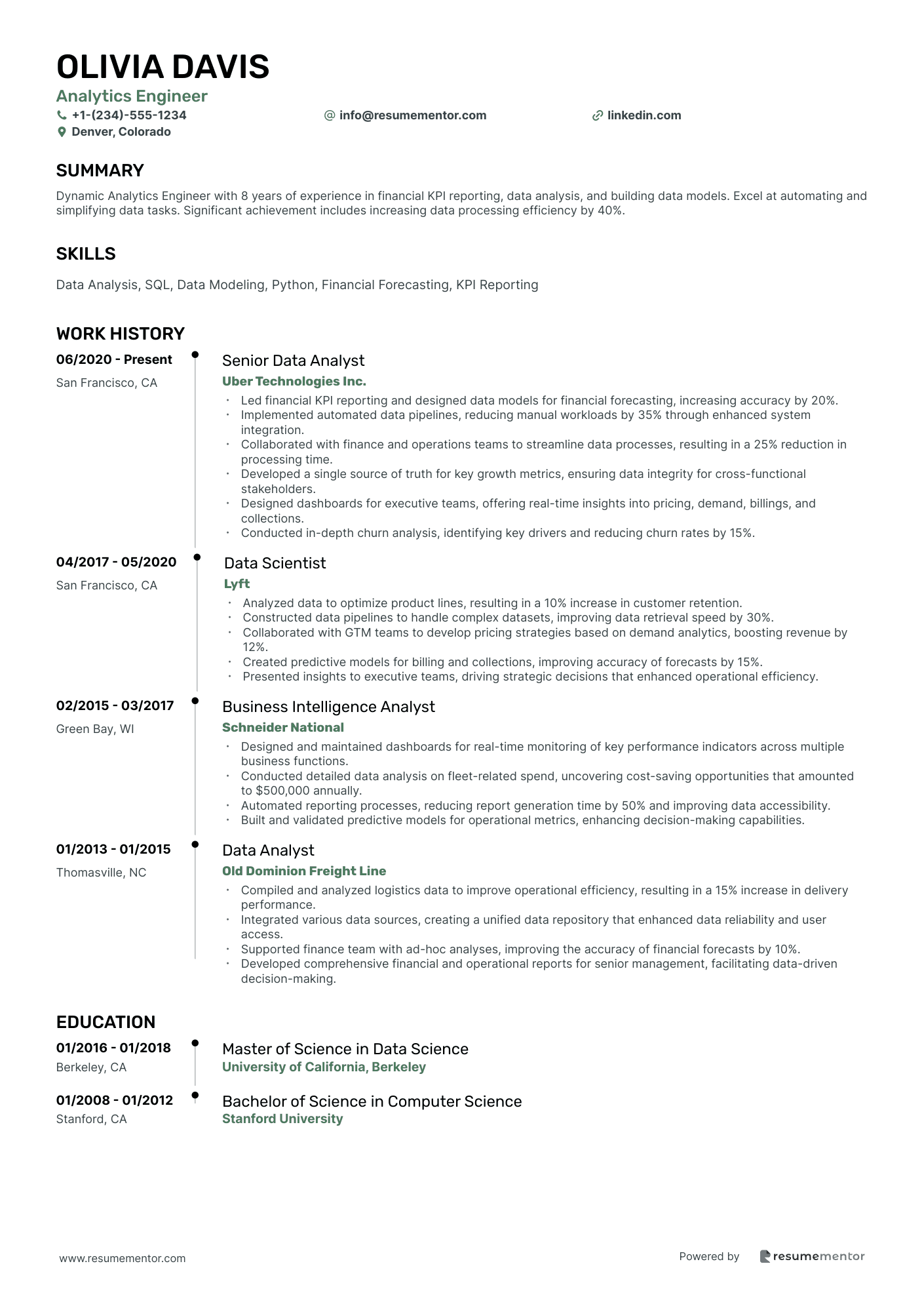 Resume Example Image