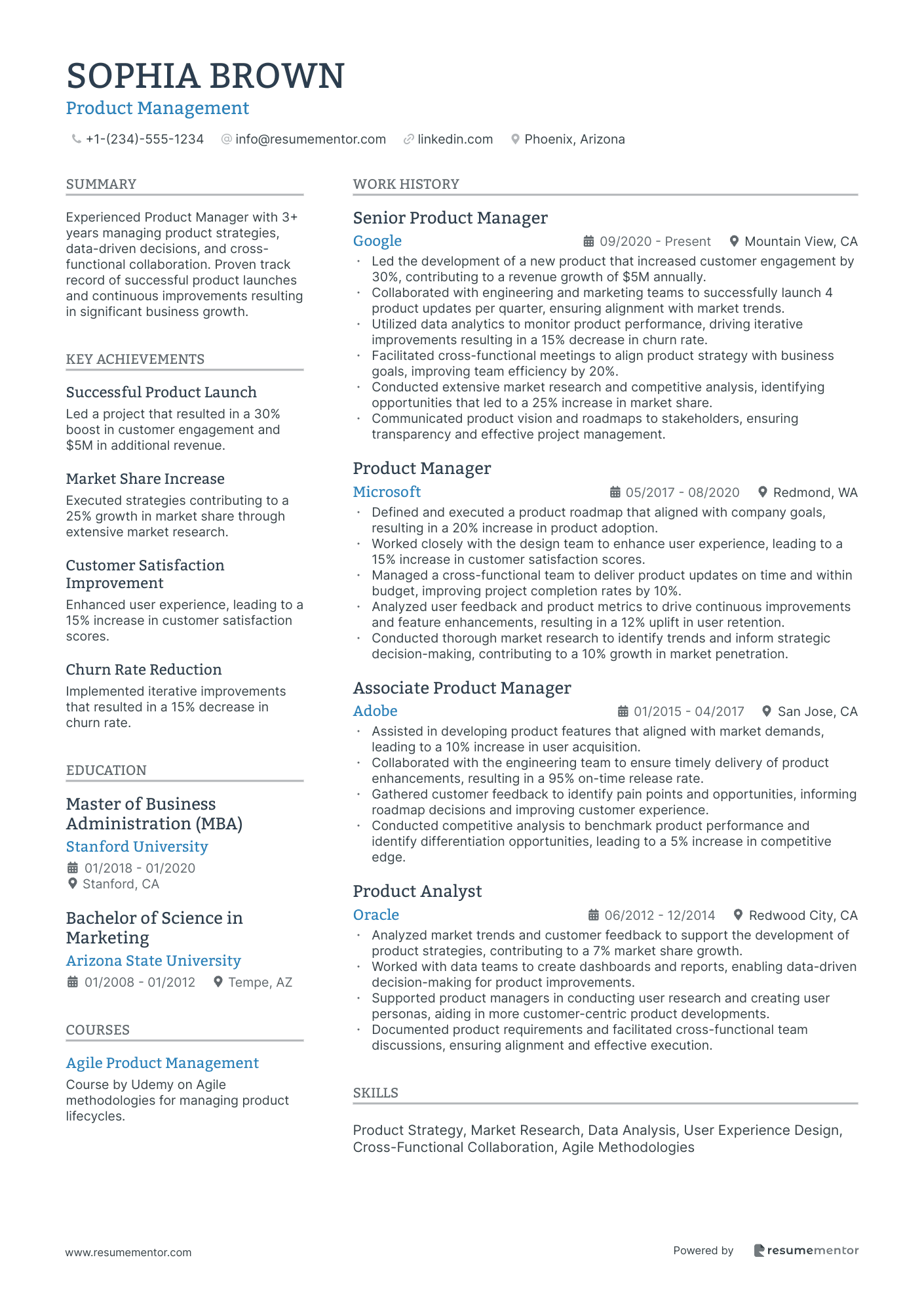 Resume Example Image