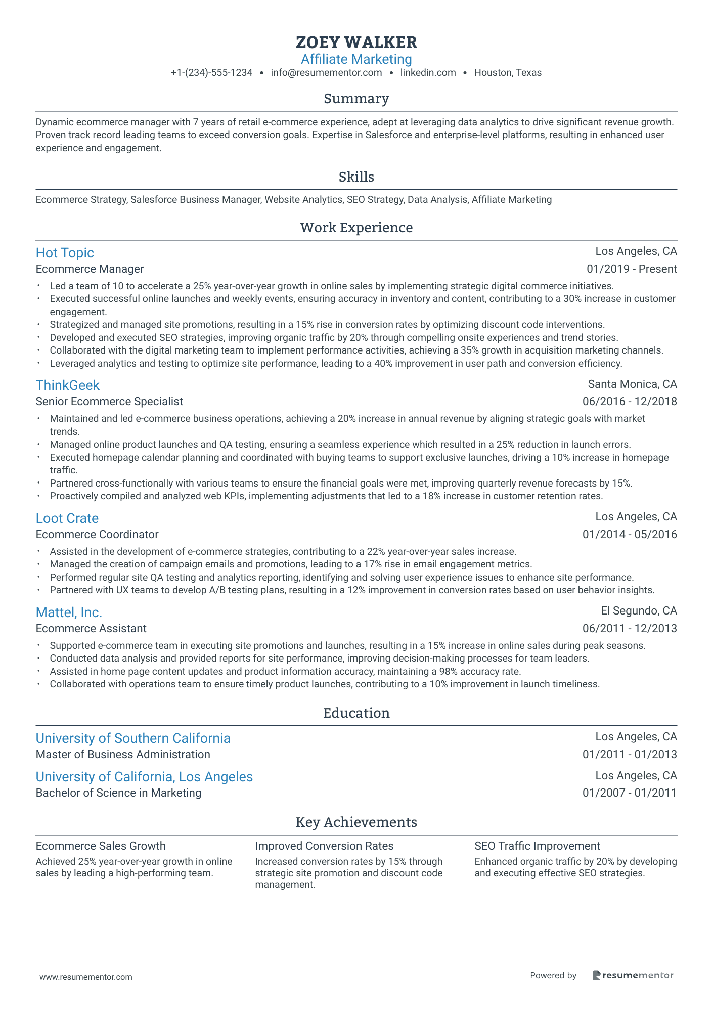 Resume Example Image