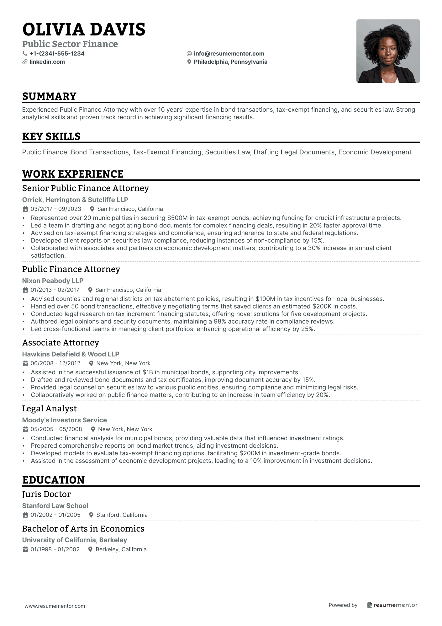 Resume Example Image